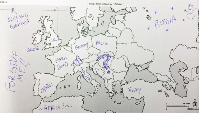Americans and Brits Try Out Their Map Skills
