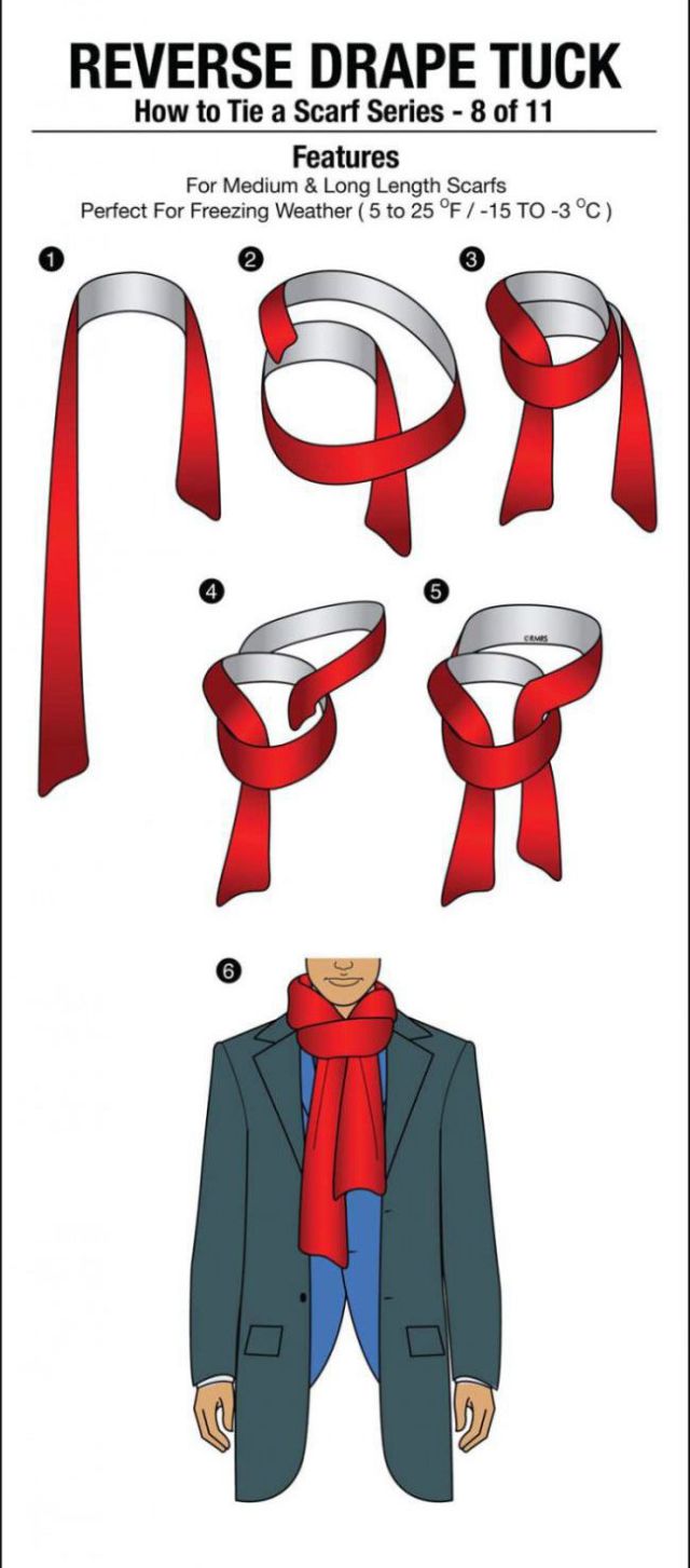 Some Ideas on Tying a Scarf (11 pics) - Izismile.com