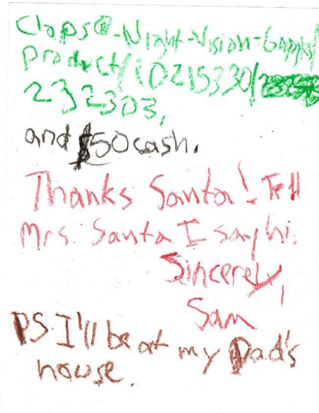 A Modern Day Santa’s Letter