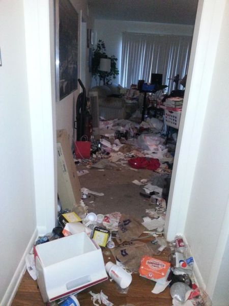 See Why This Guy Finally Decided to Clean His Apartment…