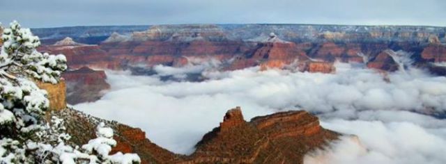 Grand Canyon Fills with Fog
