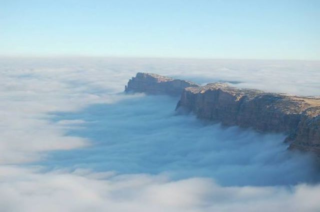 Grand Canyon Fills with Fog