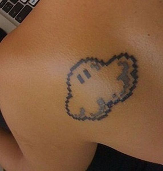 Fun and Peculiar Pixelated Tattoo Art