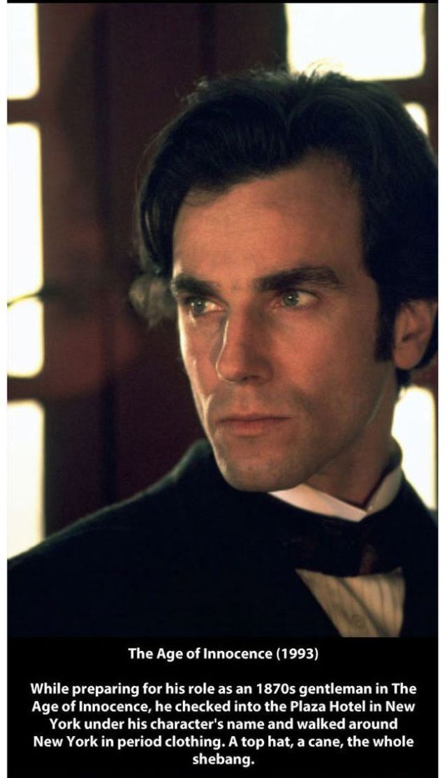 Examples of the Extreme Method Acting of Daniel Day-Lewis