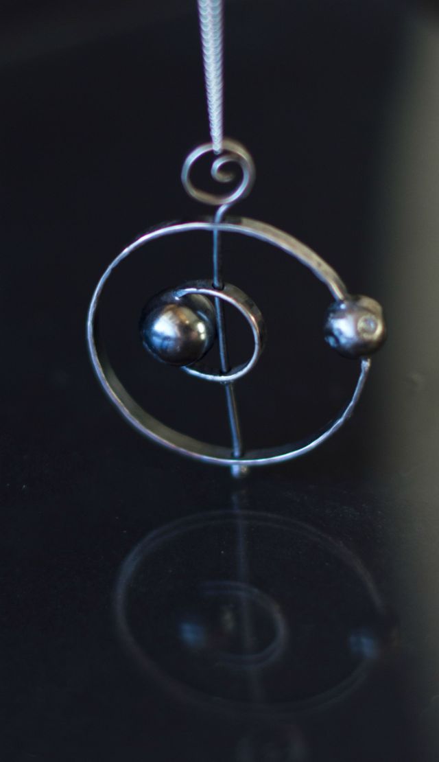 Handmade Silver Solar System Pendants