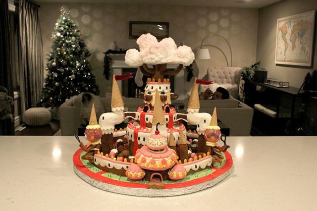 A Fun Fantasy Kingdom Made Entirely out of Gingerbread