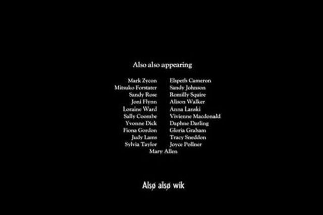 The Most Amusing Movie Credits