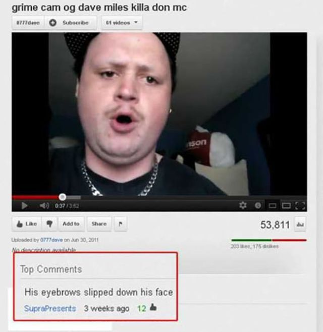 Hilarious and Clever YouTube Comments