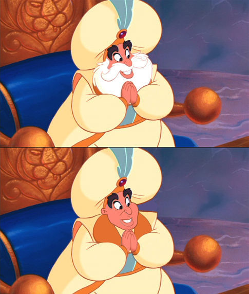 Funny Disney Characters With and Without Beards