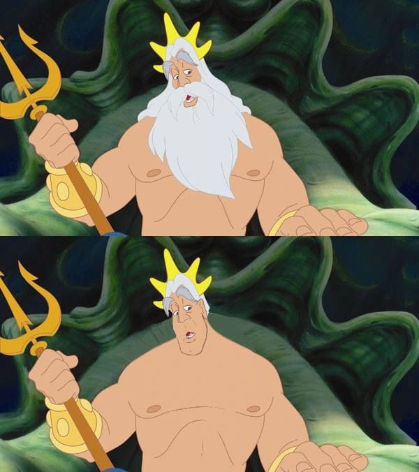 Funny Disney Characters With and Without Beards