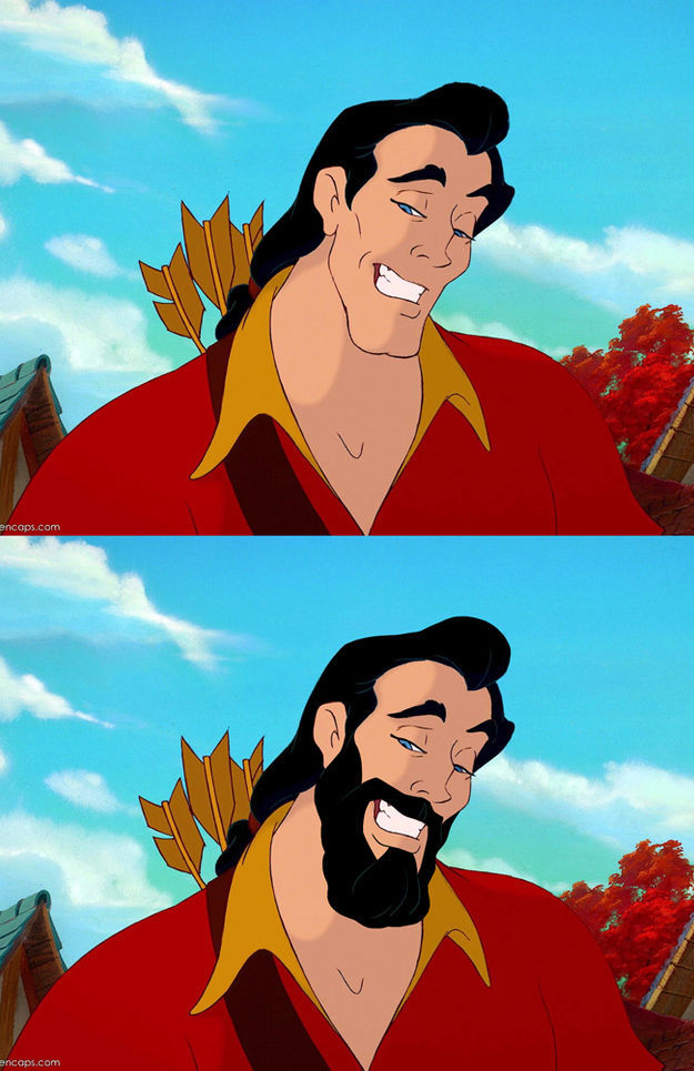 Funny Disney Characters With and Without Beards (10 pics) - Izismile.com