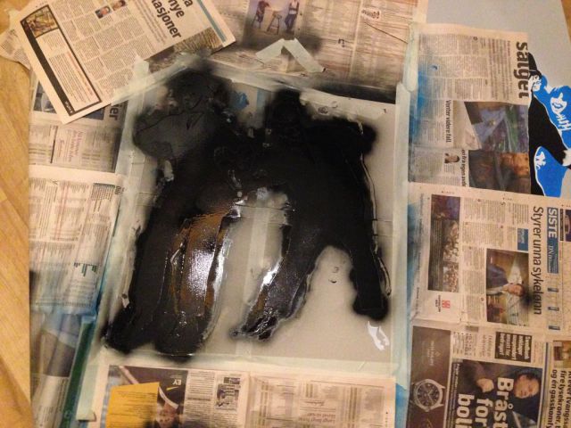 Historic Photo Changed to Modern Art Through Stencils Historic Photo Changed to Modern Art Through Stencils