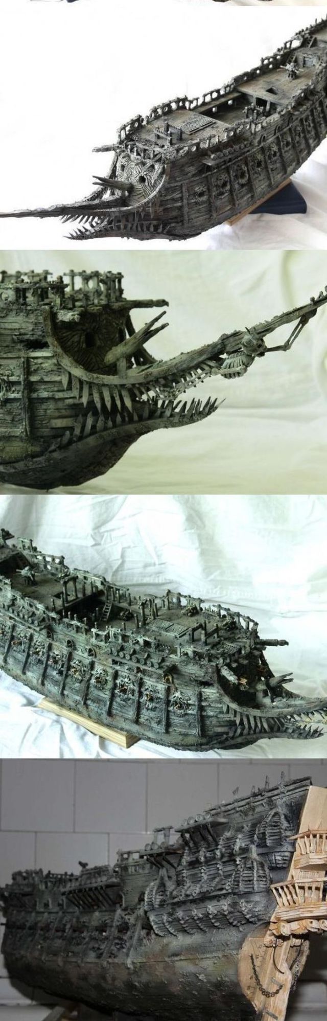 A Model Ship of The Flying Dutchman from Pirates of the Caribbean