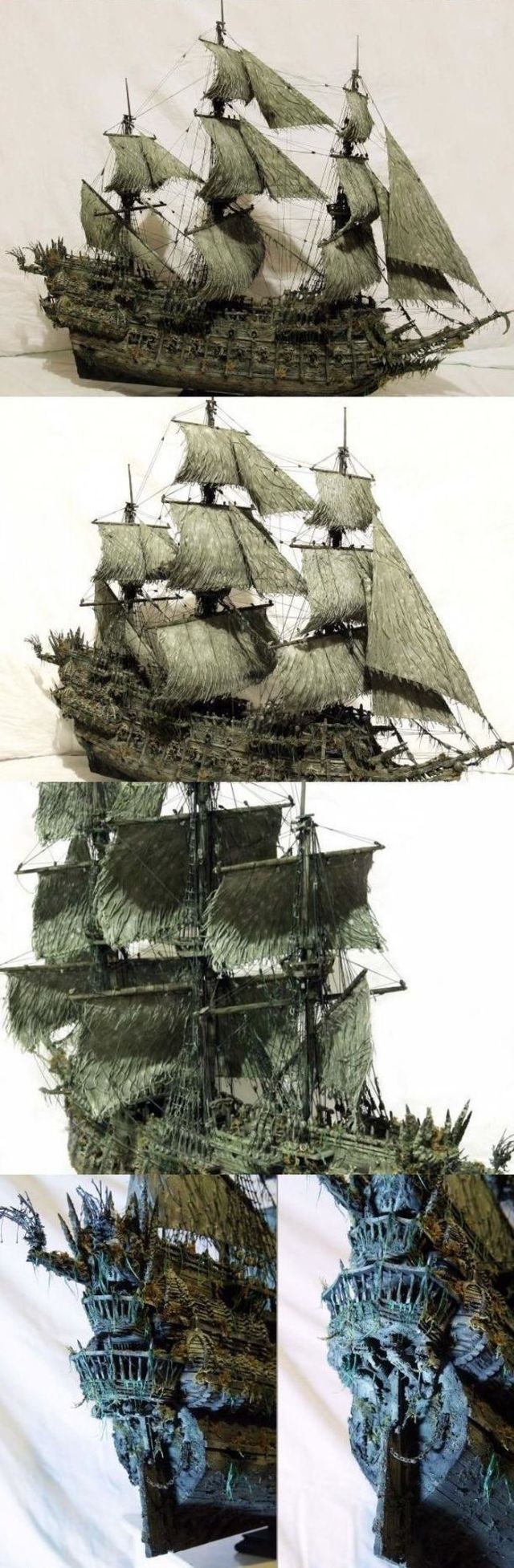 A Model Ship of The Flying Dutchman from Pirates of the Caribbean