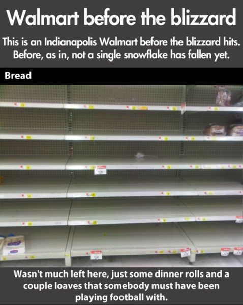 Before the Blizzard Walmart is Pillaged