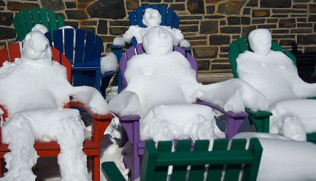 Creative Snowmen Enjoying Everyday Life