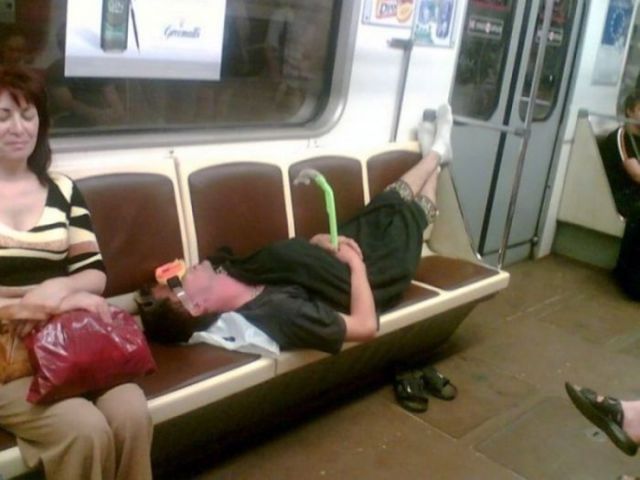 Hilariously Odd People Spotted on Public Transport