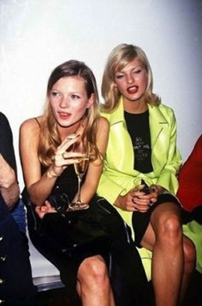 Supermodel and Actress Kate Moss Over 40 Years