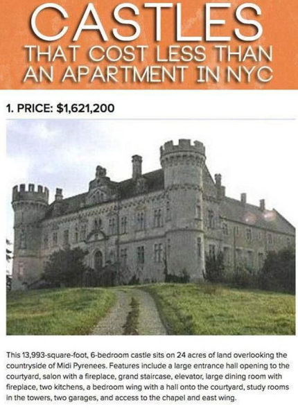 Castles You Could Buy for Less Than the Price of a NYC Apartment