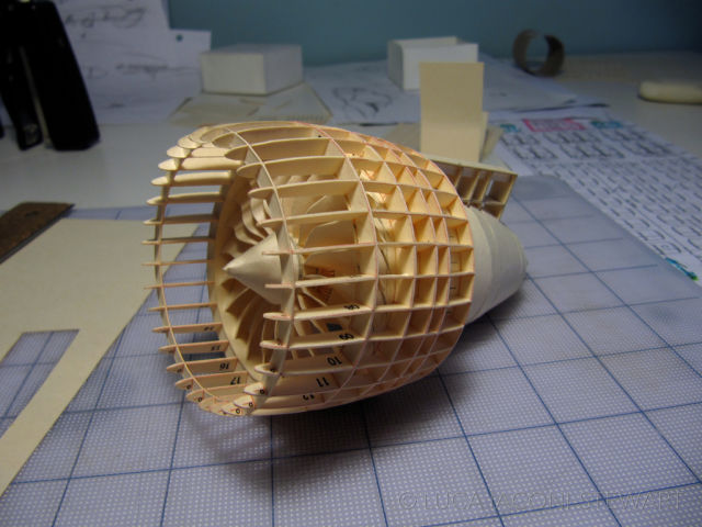 A Scale Boeing Airplane Made Entirely Out of Paper