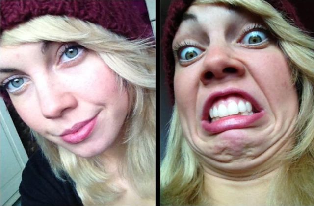 Good Looking Girls Pulling Totally Unattractive Funny Faces