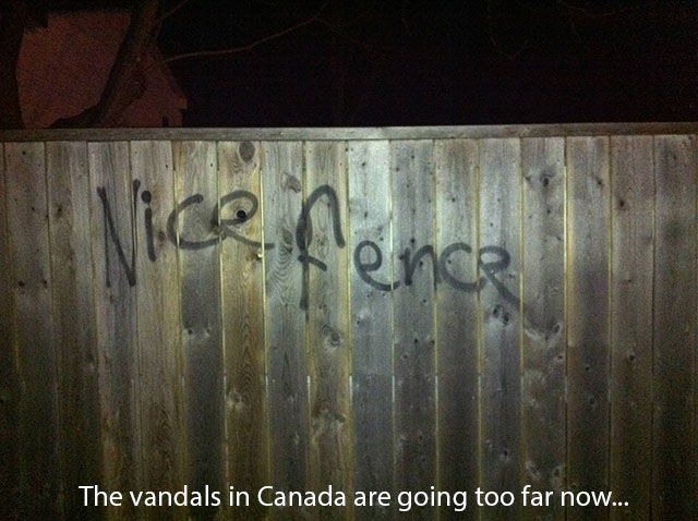 Only in Canada…