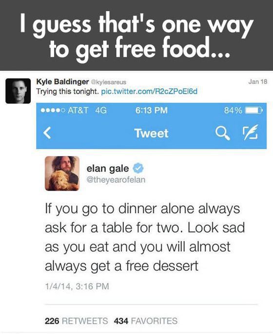 One Guy’s Hilarious Guide to Getting Free Food