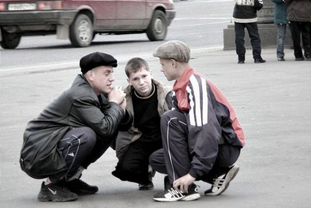 Russians Don’t Need Chairs, They Simply Squat