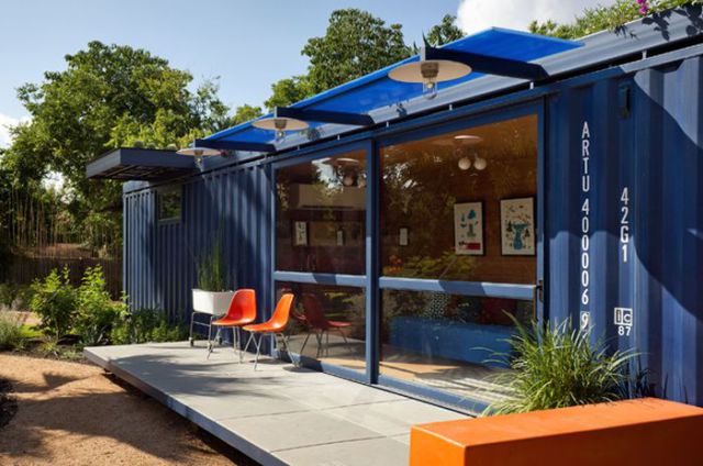 Shipping Container Transformed into Modern Home