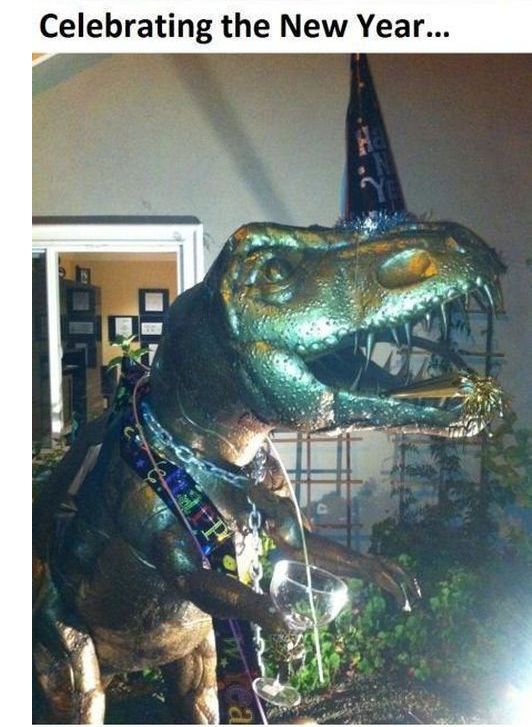 There Are So Many Awesome Uses for a Lawn Dinosaur