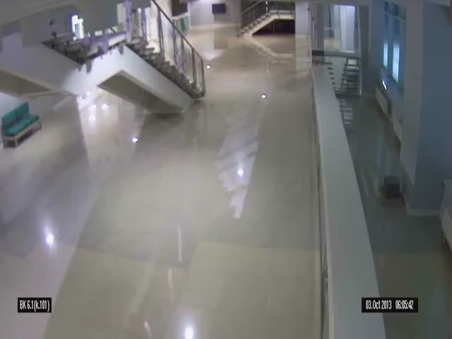 Olympic Facility Ceiling Collapses, You'll Never Guess Who's to Blame  (VIDEO)