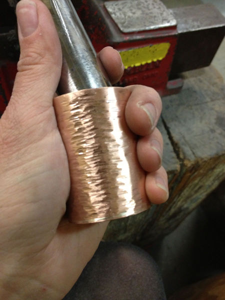 Awesome Homemade Copper Flask and Shot Glasses