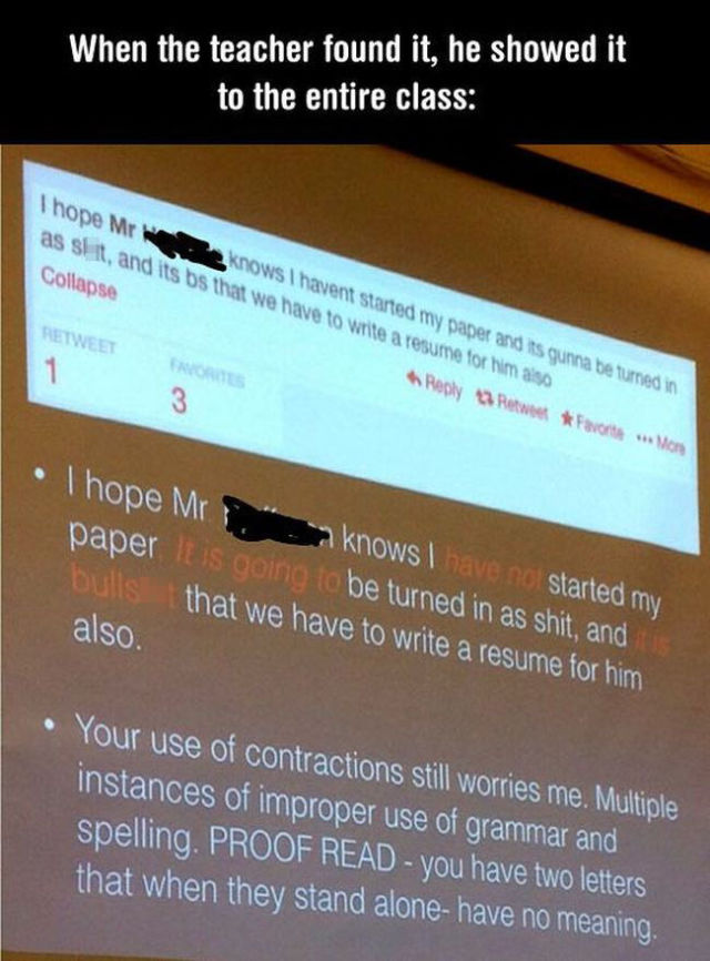 This Teacher Definitely Had the Last Word