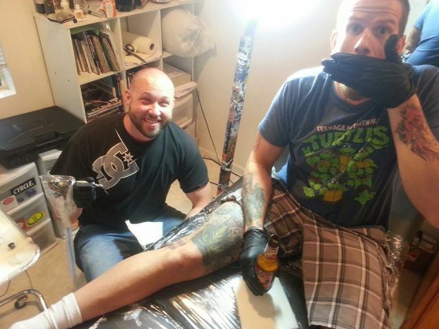 Blind Guy Tries His Hand at Tattooing