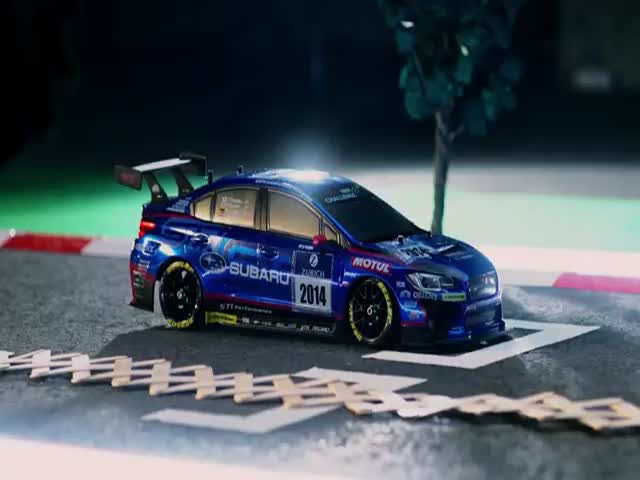 RC Subaru WRX STI vs StickBomb  (VIDEO)