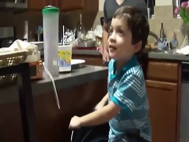 I've Never Seen a Kid So Excited about a Crappy Present  (VIDEO)