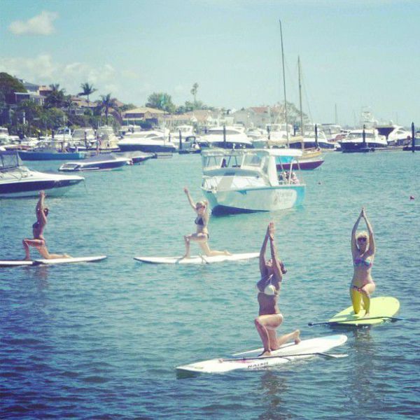 Surfboard Yoga Is a Fun New Form of Beach Exercise (41 pics)