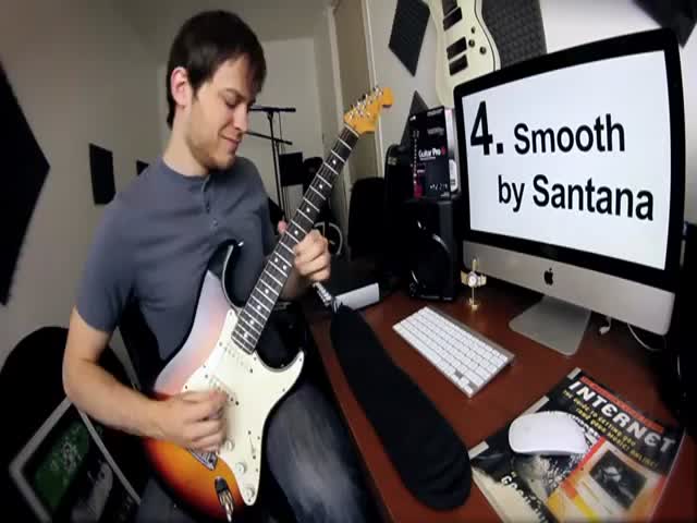 Guy Covers 30 Songs on His Electric Guitar in 1 Minute  (VIDEO)