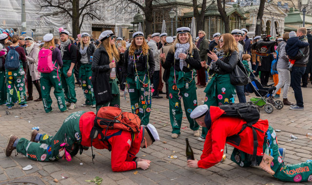 Finnish Students Party Up a Storm in the City