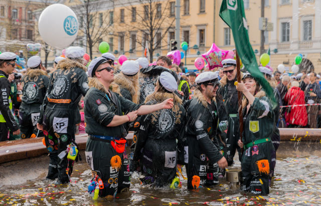 Finnish Students Party Up a Storm in the City