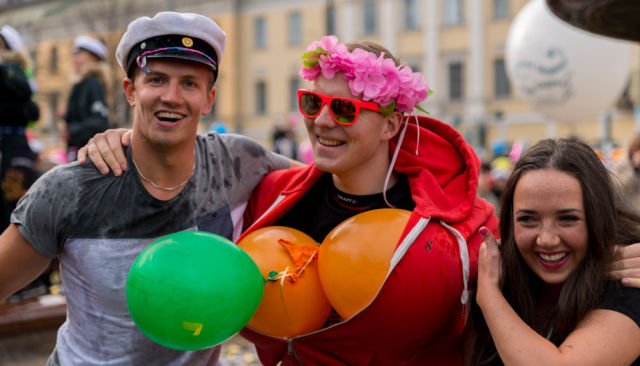 Finnish Students Party Up a Storm in the City