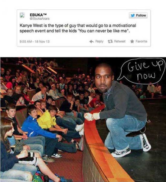 Pics That Describe Kanye West Perfectly