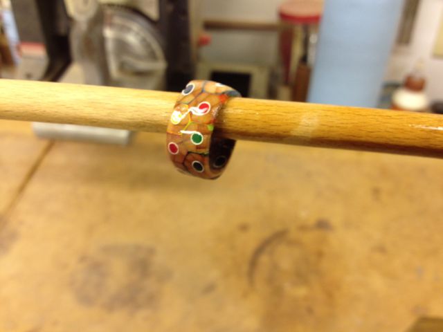 A Fun Homemade Coloured Pencil Ring