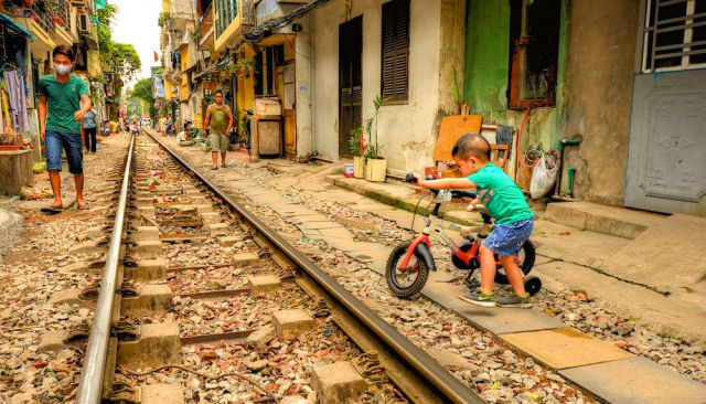 A Railway Line That Runs Right Through the Town