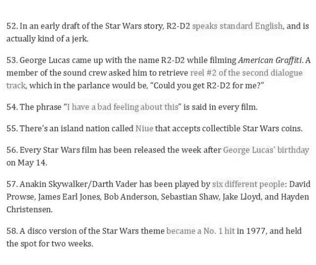 Fun Star Wars Trivia