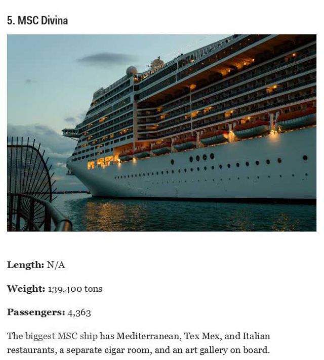 The Most Spectacular Cruise Ships in the World