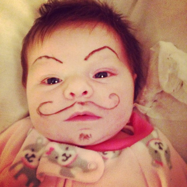 Babies with Painted Eyebrows Is Trending Online (39 pics ...