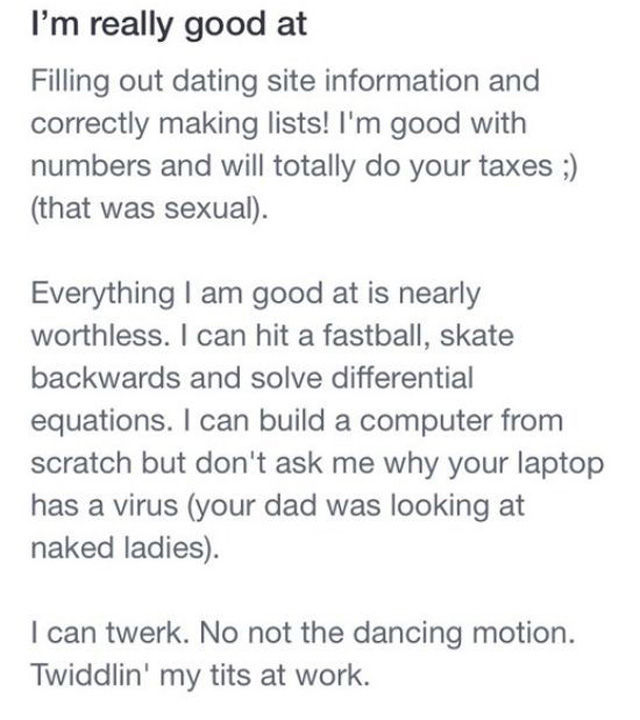 This Dude’s Online Dating Profile Is Hilarious