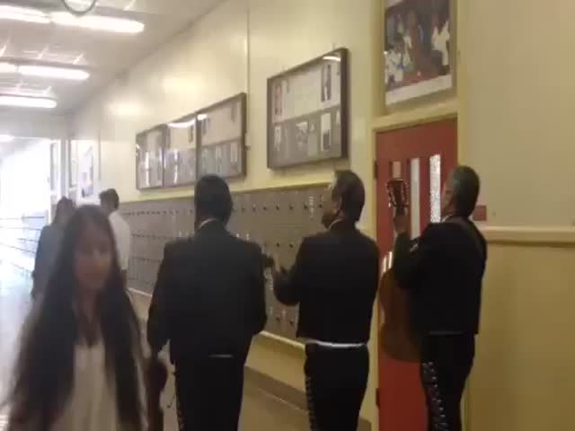 Graduating Students Prank Principal with Mariachi Band Following Him All Day Long  (VIDEO)