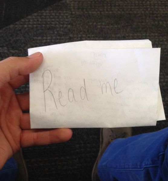 A Surprising Note from a Stranger Found at the SF Airport
